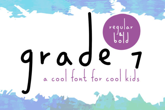 Grade 7 Font Poster 1