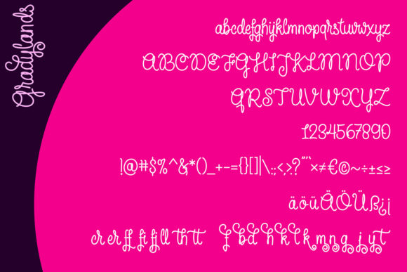 Gradylands Font Poster 5