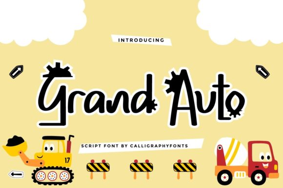 Grand Auto Font Poster 1