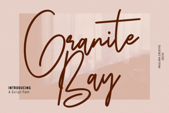 Granite Bay Script Font Poster 1