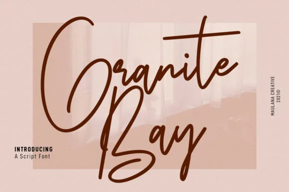 Granite Bay Script Font Poster 1