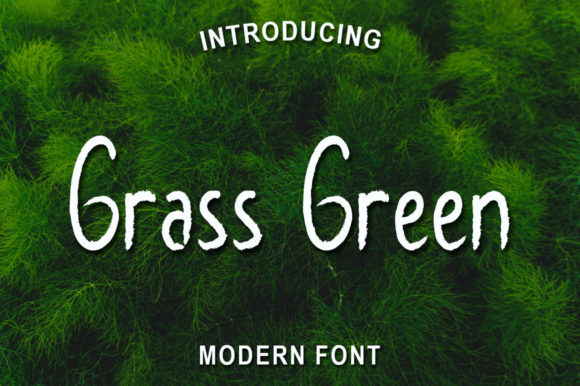 Grass Green Font Poster 1