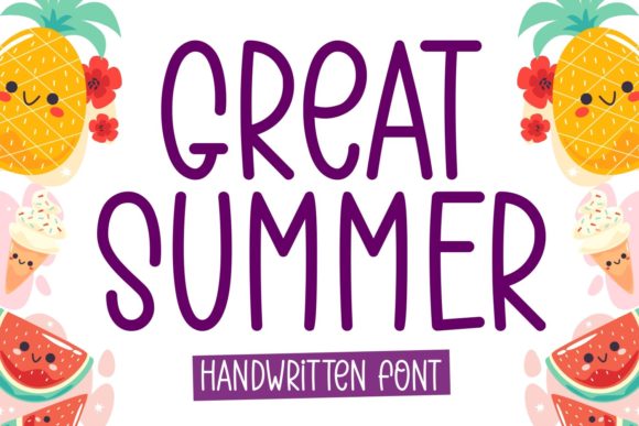 Great Summer Font Poster 1