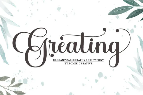 Greating Font Poster 1