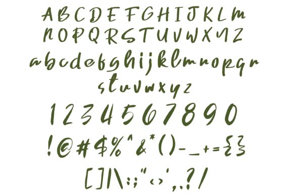 Green Curry Font Poster 6