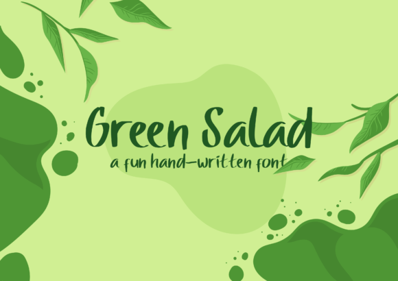 Green Salad Font Poster 1