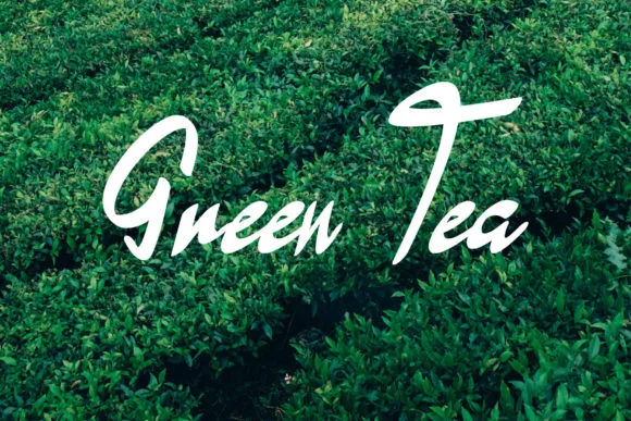 Green Tea Font Green Tea Font Poster 1
