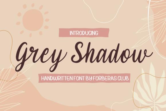 Grey Shadow Font Poster 1