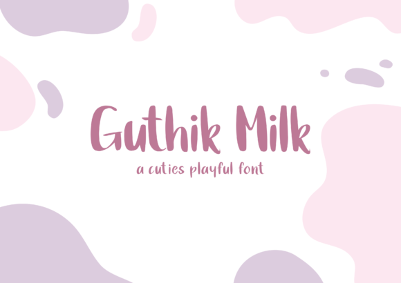 Guthik Milk Font Poster 1
