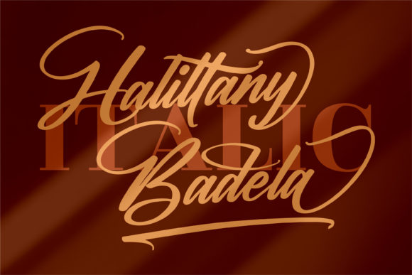 Halittany Badela Font Poster 2