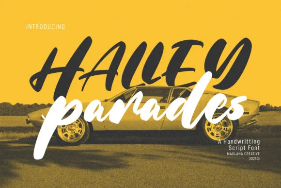 Halley Parades Font Halley Parades Font Poster 1