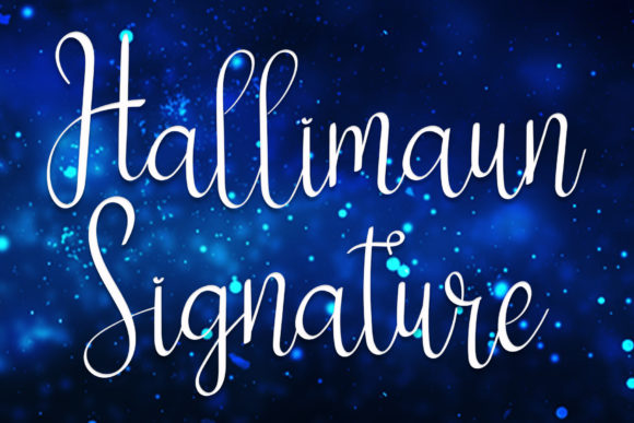 Hallimaun Signature Font Poster 1