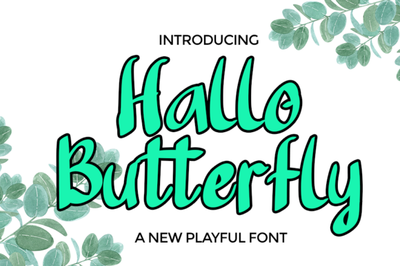 Hallo Butterfly Font