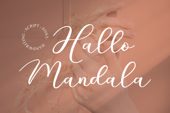 Hallo Mandala Font Poster 1