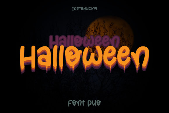 Halloween Font Poster 1