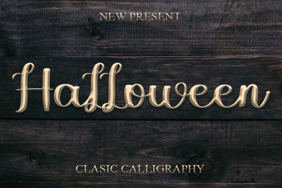 Halloween Font Poster 1