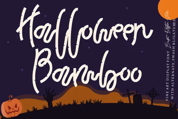 Halloween Bamboo Font Halloween Bamboo Font Poster 1