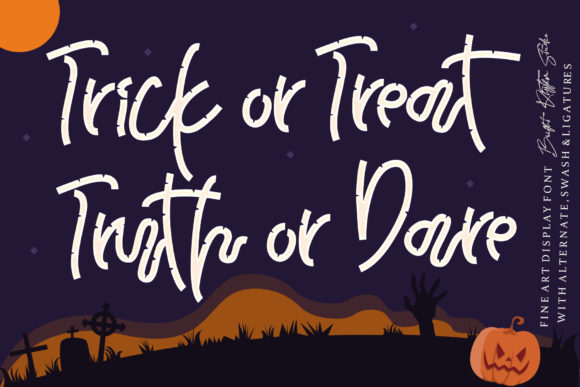 Halloween Bamboo Font Poster 3