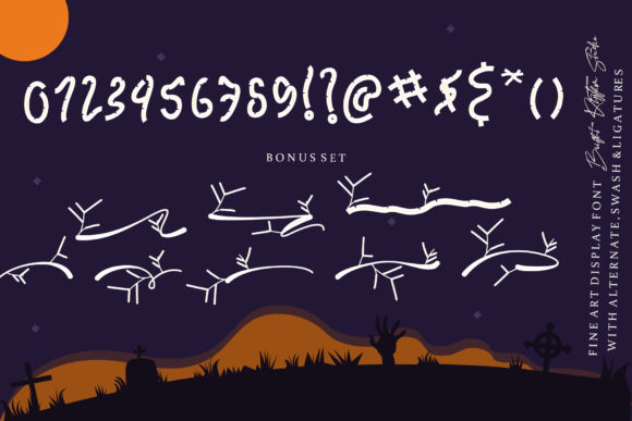 Halloween Bamboo Font Poster 5