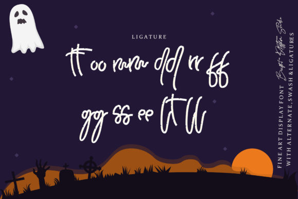 Halloween Bamboo Font Poster 7
