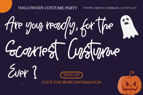 Halloween Bamboo Font Poster 8