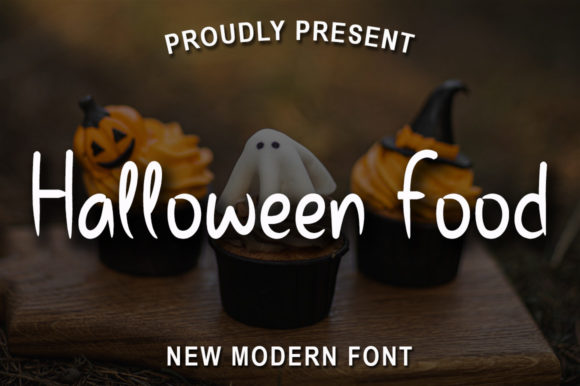 Halloween Food Font Poster 1
