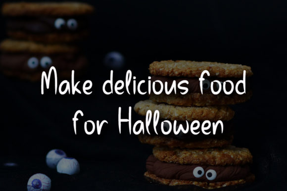 Halloween Food Font Poster 3