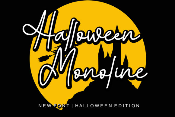 Halloween Monoline Font