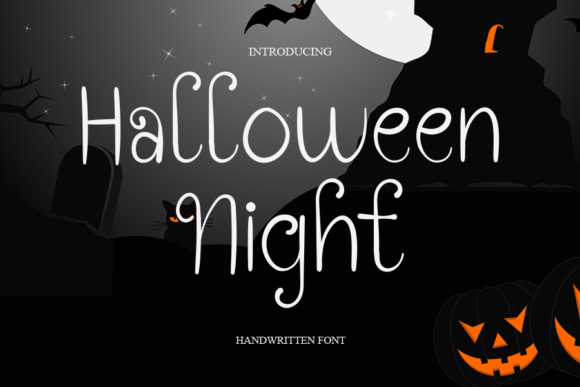 Halloween Night Font Poster 1