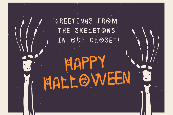 Halloween Party Font Poster 2
