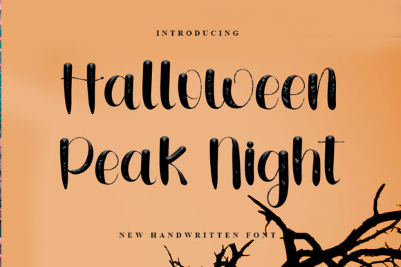 Halloween Peak Night Font Poster 1