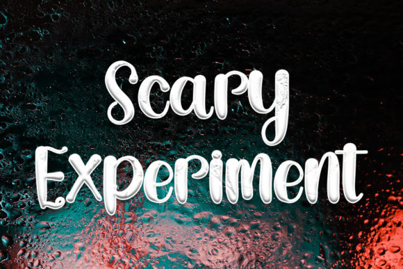 Halloween Peak Night Font Poster 2