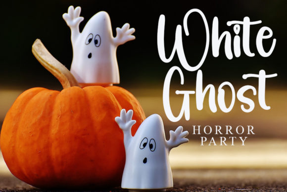 Halloween Pumpkin Font Poster 3