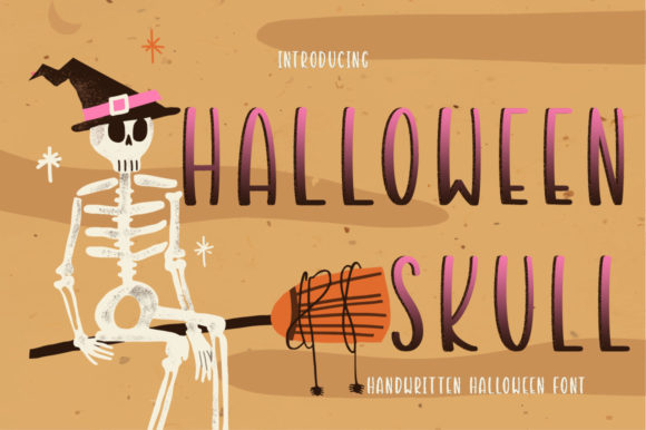 Halloween Skull Font Poster 1