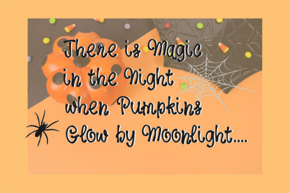 Halloween Spider Font Poster 4