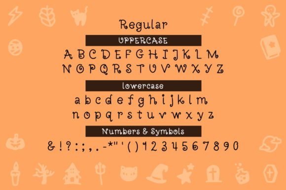 Halloweenie Font Poster 2