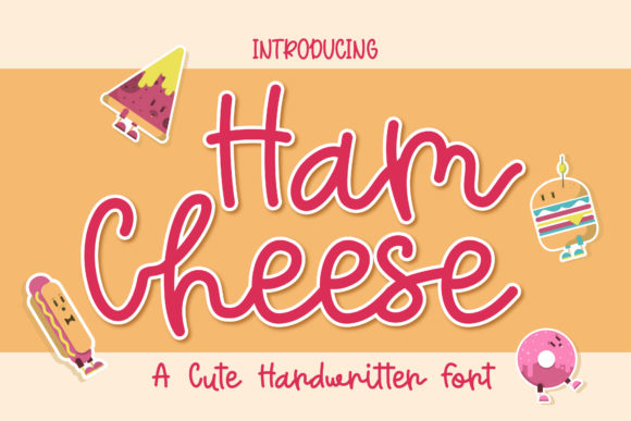 Ham Cheese Font Poster 1