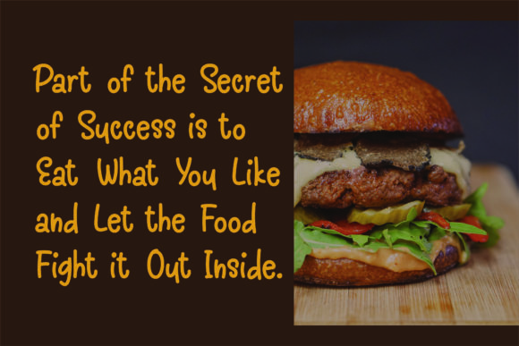 Hamburgers Font Poster 4