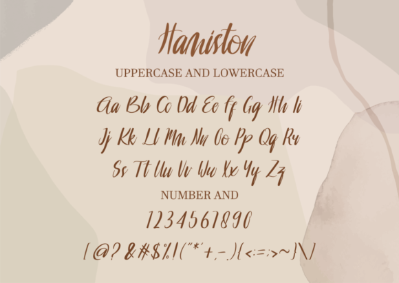 Hamiston Font Poster 2