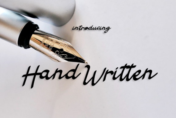Hand Written Font Poster 1