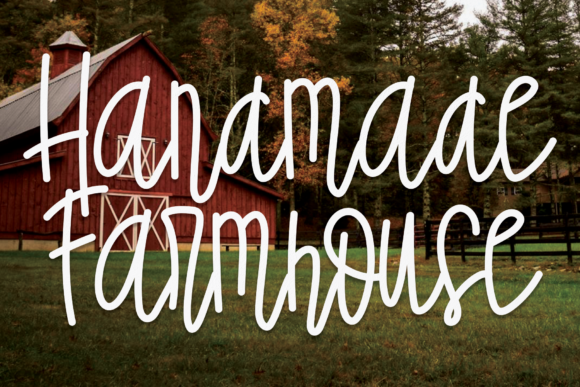 Handmade Farmhouse Font Poster 1