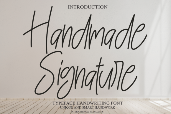 Handmade Signature Font Handmade Signature Font Poster 1