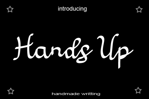Hands Up Font Poster 1