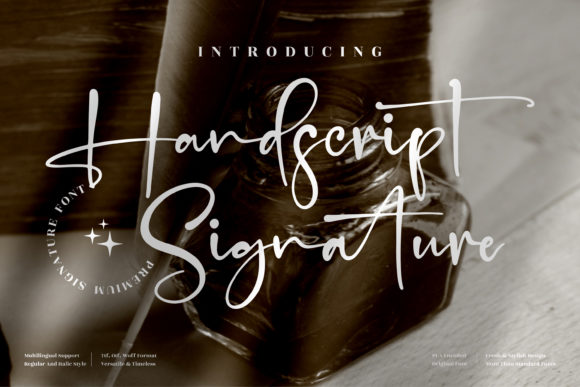 Handscript Signature Font