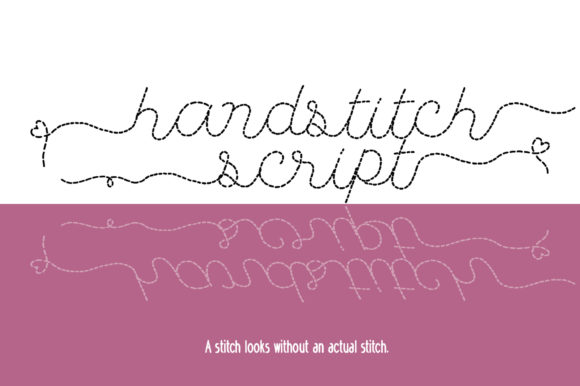 Handstitch Script Font Poster 1