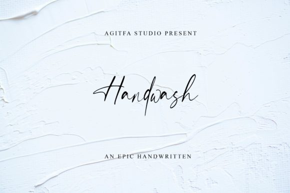 Handwash Font Poster 1
