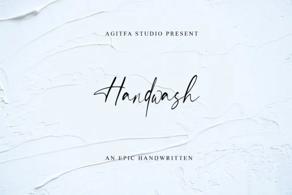 Handwash Font Poster 1