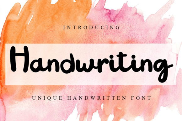 Handwriting Font Poster 1