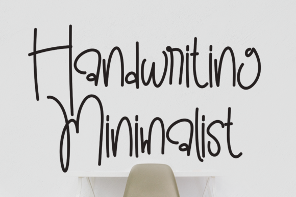 Handwriting Minimalist Font