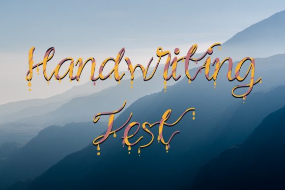 Handwriting Test Font Poster 1